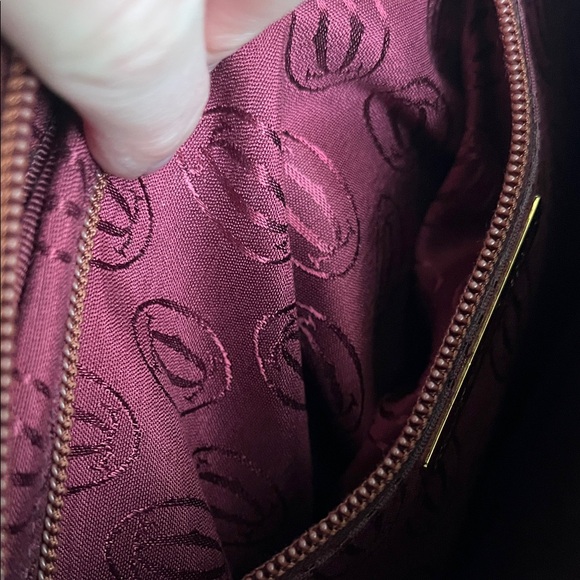 Cartier Deep Red Leather Crossbody Bag - Picture 15 of 17